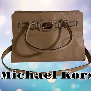 Michael Kors Tan Leather Shoulder Bag